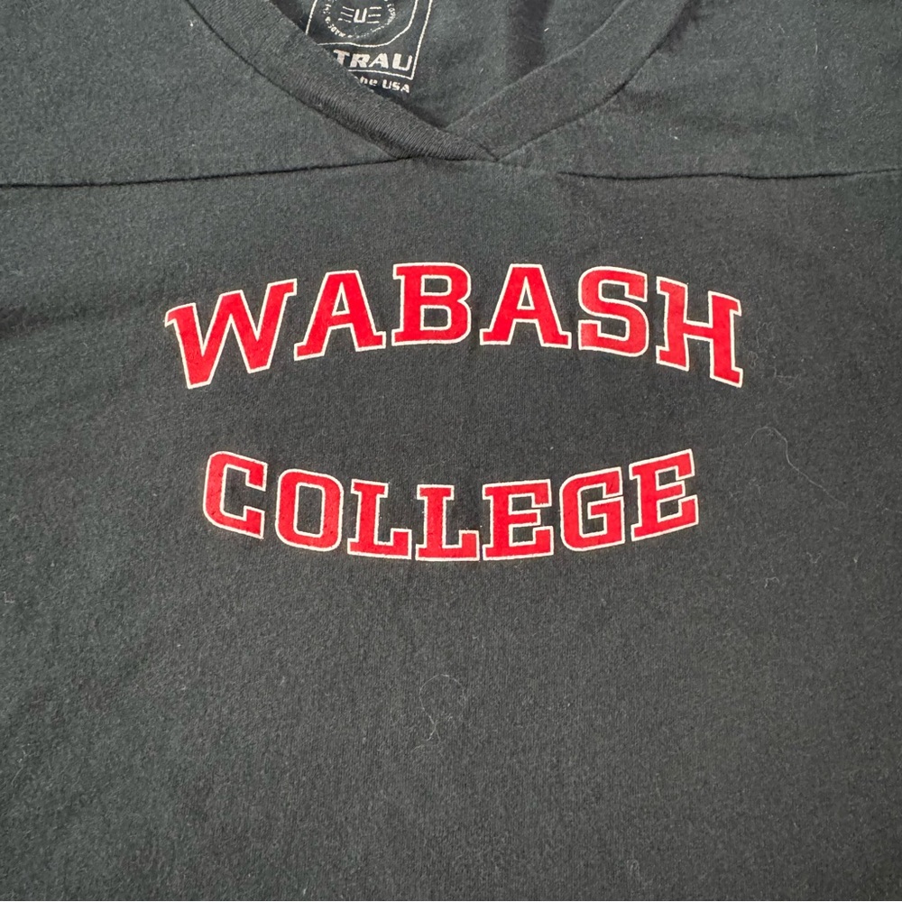 G64. Girls Black Wabash College Long Sleeve Shirt (L)‎ - Picture 2 of 5